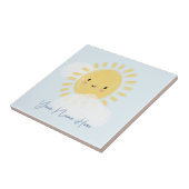 ベビーパーソナライズされたモメントキープサケ タイル (側面)