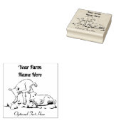 ベビーパーソナライズされたヤギ子乳製品ヤギ農場 ラバースタンプ (押印)