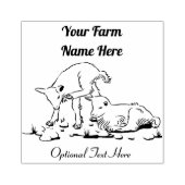 ベビーパーソナライズされたヤギ子乳製品ヤギ農場 ラバースタンプ (インプリント)