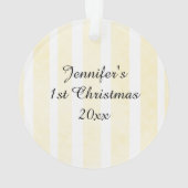ベビーパーソナライズされた写真クリスマス記念 オーナメント (裏面)