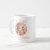 ベビーパーソナライズされた写真初めてゴッドマザー コーヒーマグカップ (正面左)