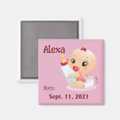 ベビーパーソナライズされた冷凍機磁石 マグネット (正面/裏面)