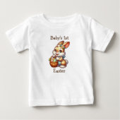 ベビーパーソナライズされた初の復活祭 ベビーTシャツ (正面)