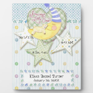 ベビーパーソナライズされた名少年のための壁子供部屋アート フォトプラーク