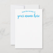 ベビーパーソナライズされた子供部屋ノテカード サンキューカード (正面)