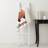 ベビーパーソナライズされた第1回クリスマスサンタ シェルパブランケット (インサイチュ)