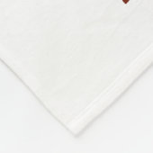 ベビーパーソナライズされた第1回クリスマスサンタ フリースブランケット (角)