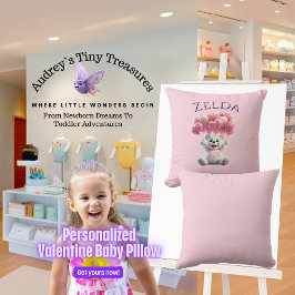 ベビーパーソナライズされた第1回ヴァレンティンズデイピロー クッション