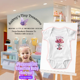 ベビーパーソナライズされた第1回ヴァレンティンズデイボディスーツ ベビーボディスーツ