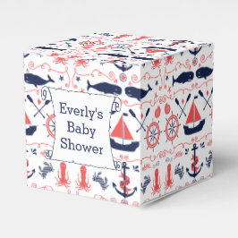 ベビーパーソナライズされた航海のシャワー抱き枕 フェイバーボックス