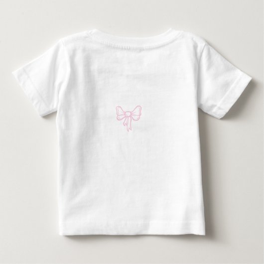 ベビーパーソナライズされた象 ベビーTシャツ (裏面)