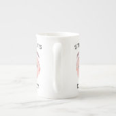 ベビーパーソナライズされた顔写真パパギフト ボーンチャイナマグカップ (裏面)