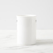 ベビーパーソナライズされた顔写真パパギフト ボーンチャイナマグカップ (正面)