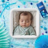 ベビーパーティーの写真計算 ペーパープレート (パーティー)