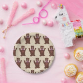 ベビーパーティーカスタム紙プレート7インベアイン ペーパープレート (パーティー)