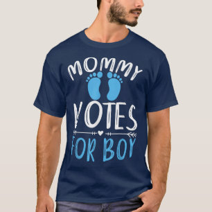 ベビーパーティーママのチーム男の子ベビーシャワーママ性別R Tシャツ