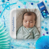 ベビーパーティー写真おめでとうsipと参照 ペーパープレート (パーティー)