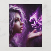 ベビーパープルドラゴン ポストカード (正面)