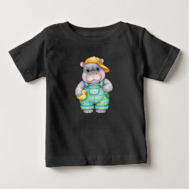 ベビーヒッポとラバーガモby Natasha Us ベビーTシャツ