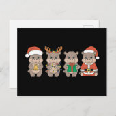 ベビーヒッポデモーンクリスマス シーズンポストカード (正面/裏面)