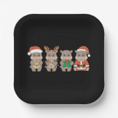 ベビーヒッポデモーンクリスマス ペーパープレート (正面)
