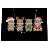 ベビーヒッポデモーンクリスマス ラージペーパーバッグ (正面)