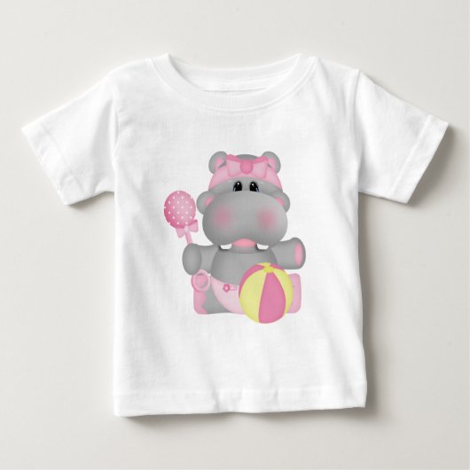 ベビーヒッポ漫画Tシャツ ベビーTシャツ (正面)