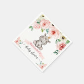 ベビーヒポタムスプリンセスベビーシャワー スタンダードカクテルナプキン (角)