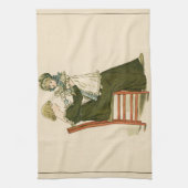 ベビービクトリアングリーンアウェイマザー キッチンタオル (縦)