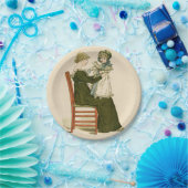 ベビービクトリアングリーンアウェイマザー ペーパープレート (パーティー)