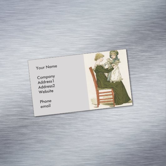 ベビービクトリアングリーンアウェイマザー マグネット名刺 (インサイチュ)