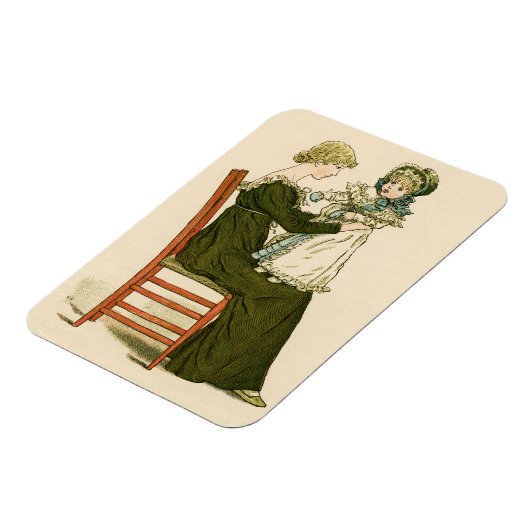 ベビービクトリアングリーンアウェイマザー マグネット (左側)