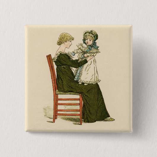 ベビービクトリアングリーンアウェイマザー 缶バッジ (正面)