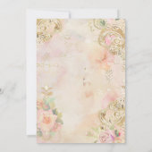 ベビービクトリアンシャワーガールヴィンテージ招待状 招待状 (裏面)