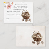 ベビービクトリアンヘッジホッグおむつラッフル ノートカード (正面/裏面)