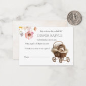 ベビービクトリアンヘッジホッグおむつラッフル ノートカード (正面/裏面インサイチュ)