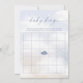 ベビービンゴクラウド9ベビーシャワーゲーム 招待状 (正面)