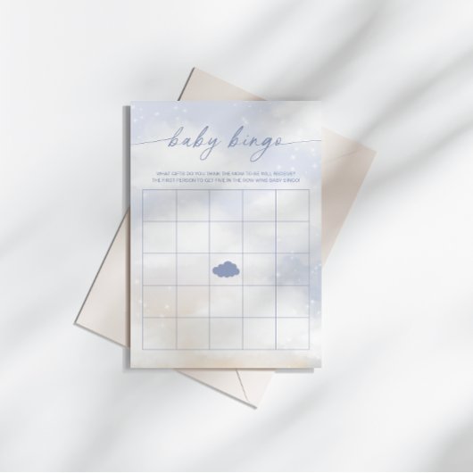 ベビービンゴクラウド9ベビーシャワーゲーム 招待状