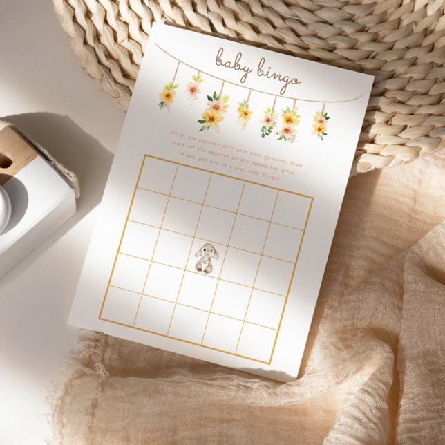 ベビービンゴゲーム – イースターバニー赤ちゃんシャワー (クリエイターアップロード済み)