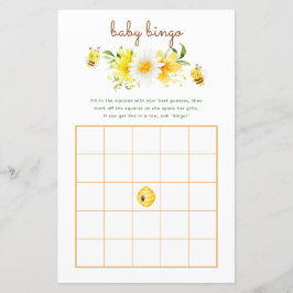 ベビービンゴゲーム – What It Will Bee Baby Shower