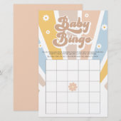 ベビービンゴレトロサンシャイングルービーベイビーシャワーゲーム (正面/裏面)