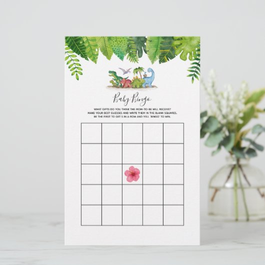 ベビービンゴ恐竜の赤ちゃんシャワーゲーム (スタンド正面)