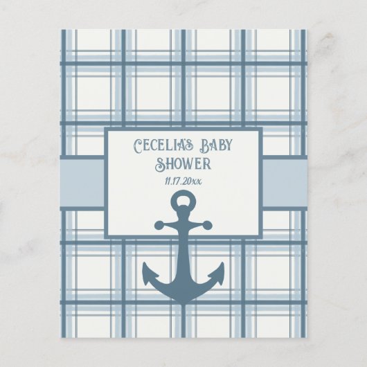 ベビービンゴ航海のテーマボーイシャワーゲーム チラシ (裏面)