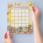 ベビービンゴ&ネームレースワイルドベビーシャワーゲーム チラシ (手)