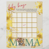 ベビービンゴ&ネームレースワイルドベビーシャワーゲーム チラシ (正面)