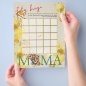 ベビービンゴ&ネームレースワイルドベビーシャワーゲーム チラシ (手)