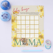 ベビービンゴ&ネームレースワイルドベビーシャワーゲーム チラシ (シングル)