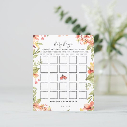 ベビービンゴ | Ladybug赤ちゃんシャワーゲーム (スタンド正面)