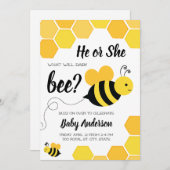 ベビービーの性別が明らかにする 招待状 (正面/裏面)