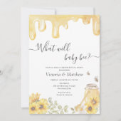 ベビービーひまわり花性別が明らかにする 招待状 (正面)